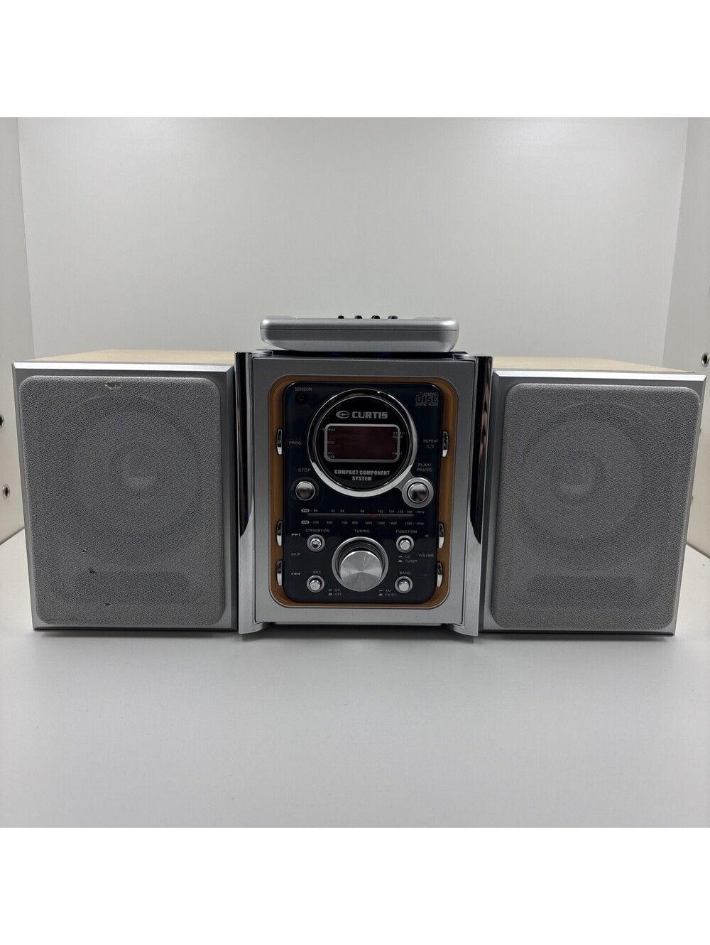 Curtis RCD628 Compact Component System Radio CD Player & Speakers W/ Remote